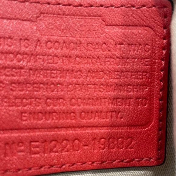 Coach Legacy Rory 
•north south satchel 
•shoulder bag large
•Leather Red - Picture 7 of 11